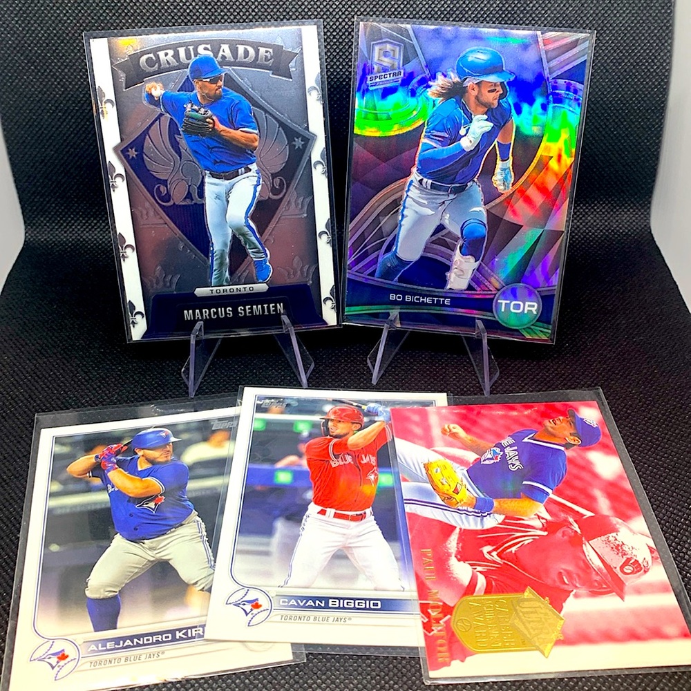 Toronto Blue Jays Cards Bo Bichette Marcus Semien Paul Molitor Silver Holo Nice